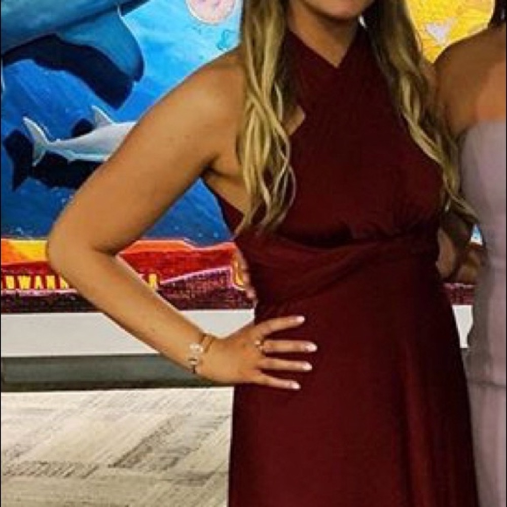 Lulu’s Burgundy Convertible Dress